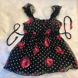 Anna Sui Y2K Vintage - 100% silk sheer top